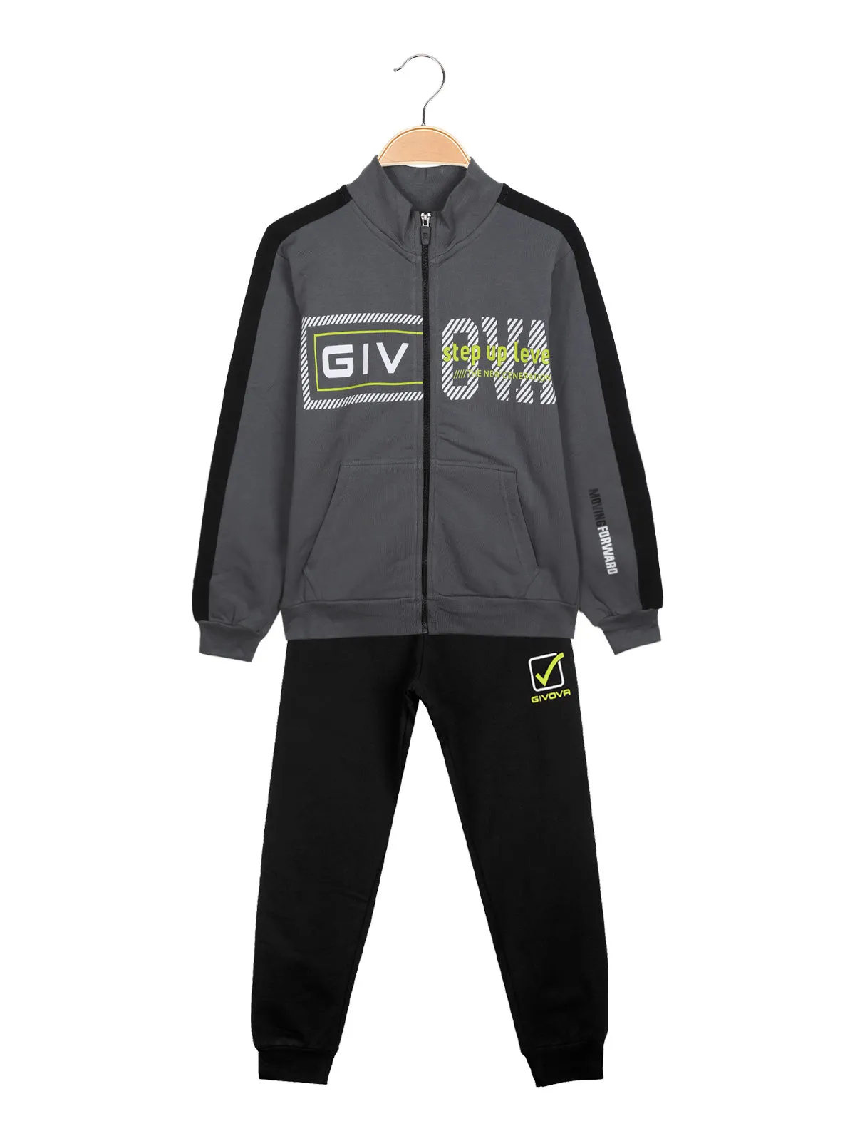 Givova Survêtement sweat 2 pièces garçon avec écriture