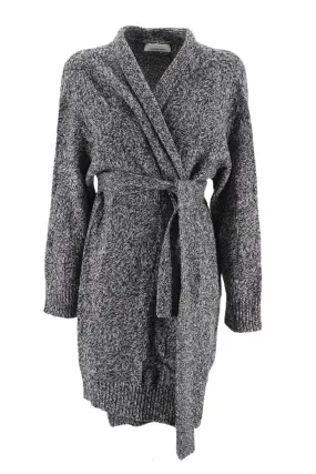Knitted Cardigan with Liviana Conti Pattern / Black
