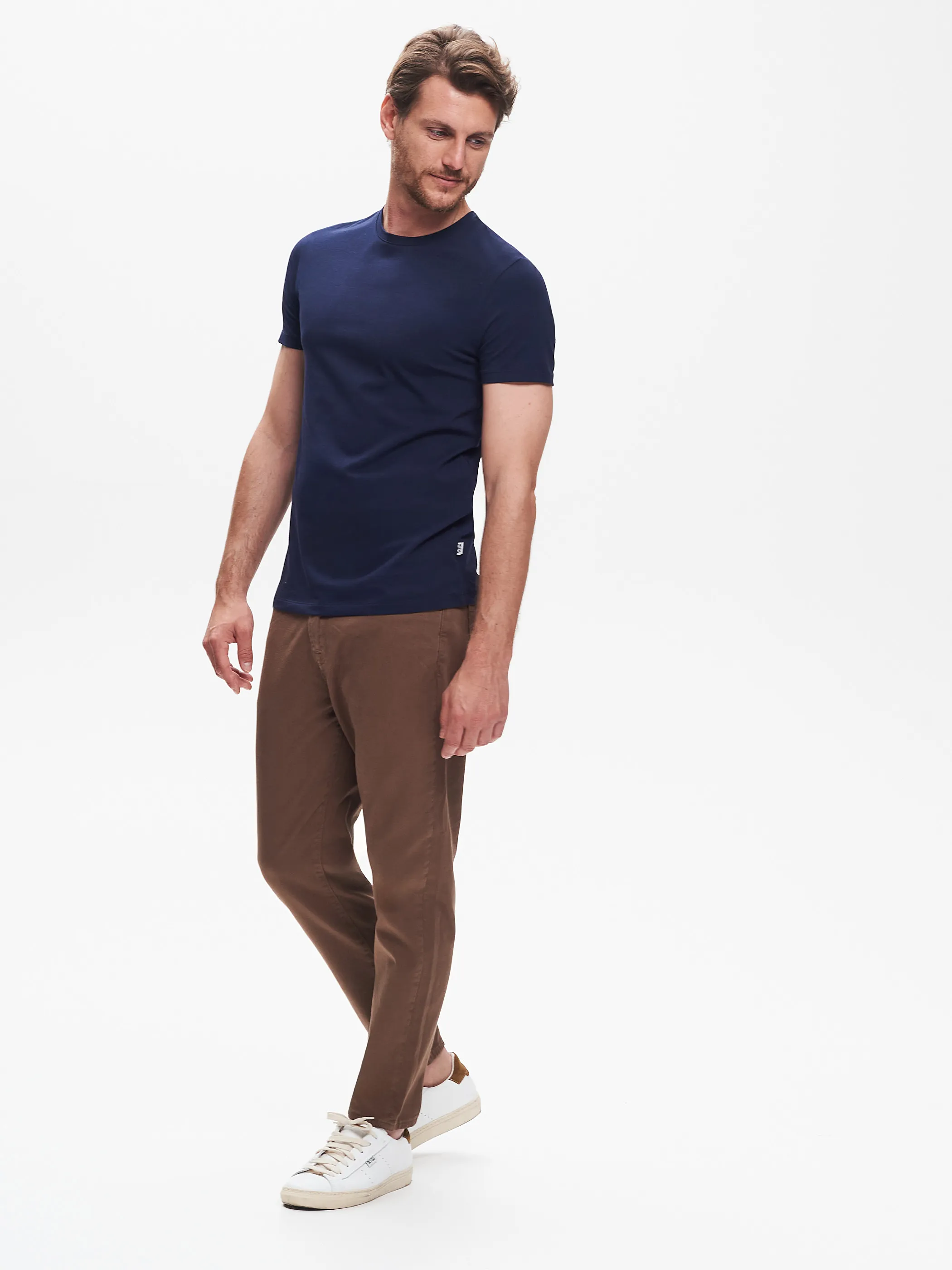      T-shirt Girocollo Uomo Blu QB24     